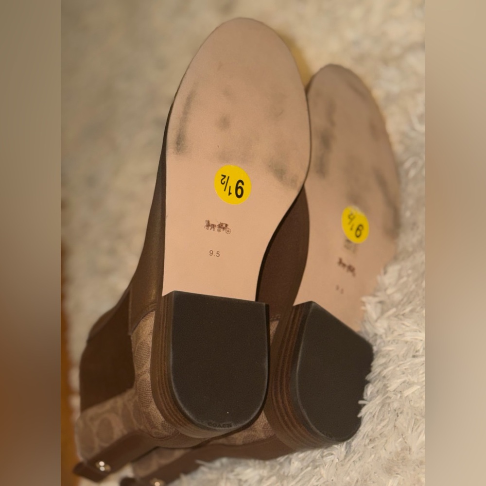 🆕 🤎COACH brown ankle boots women - Picture 7 of 10